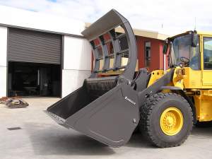 Greenwaste Clamp Bucket - Ensign Forestry Attachments