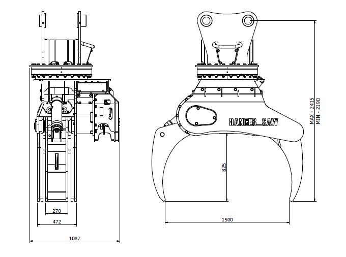 Diagram of FTR 1525S