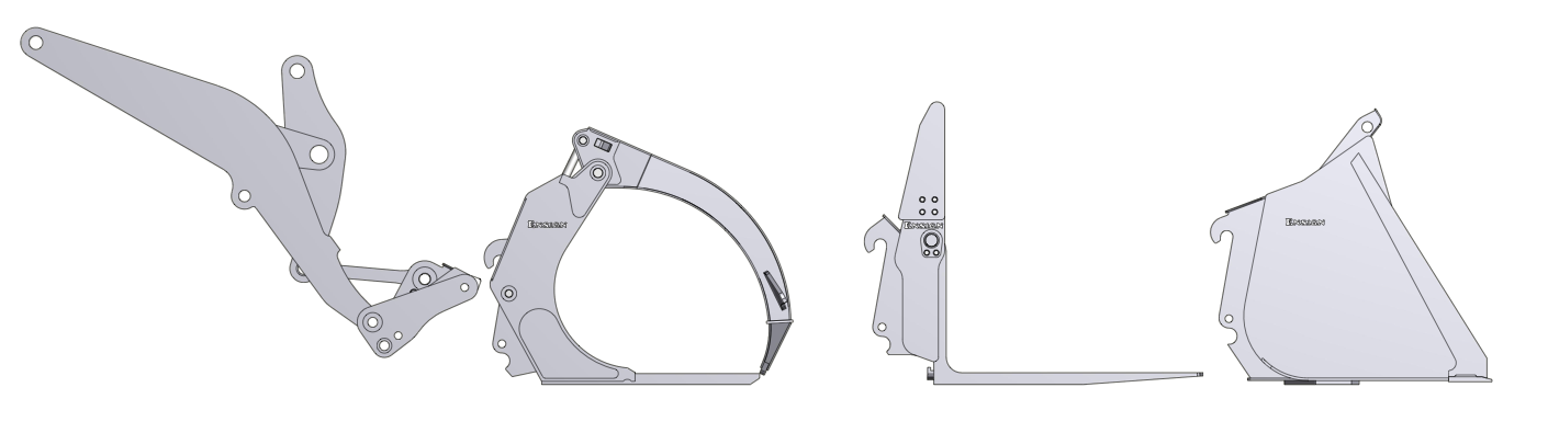 Hydraulic Quick Coupler with Tools