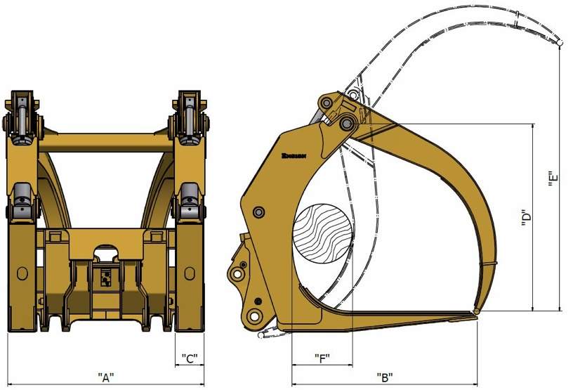 TR2C-A BOXED TINE - Log Forks | Ensign NZ