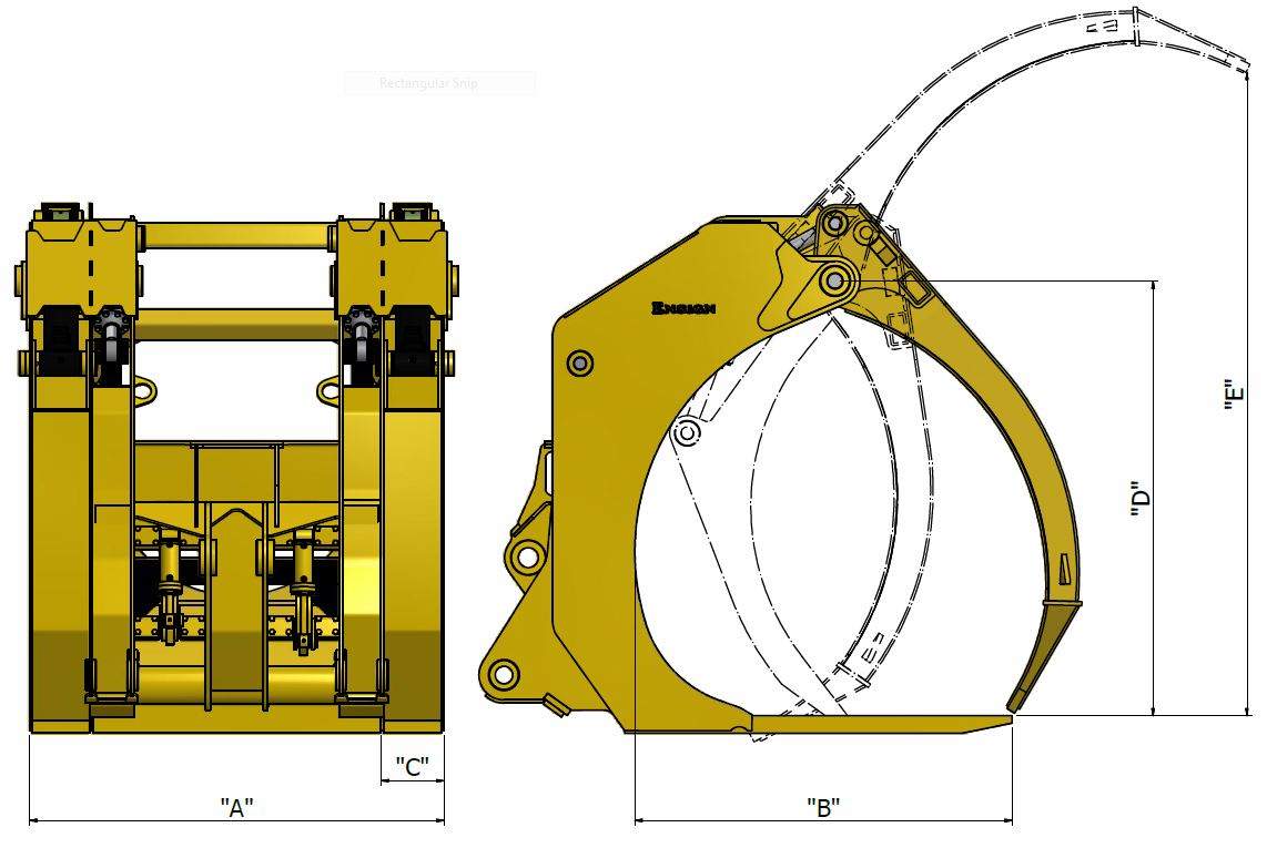 Diagram of Log Forks - TR2C-E1 Series