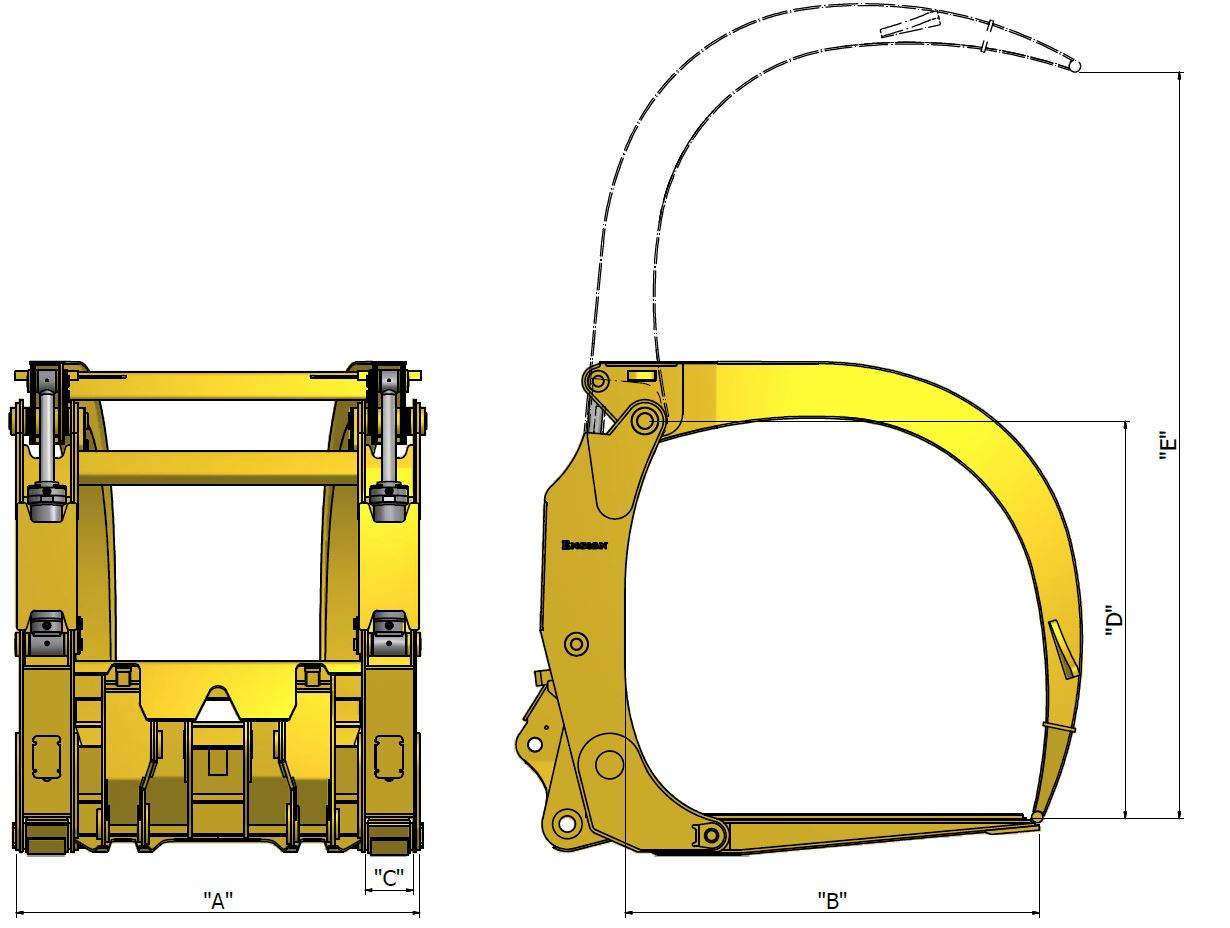 LOG FORKS - TR2S BOXED TINE LARGE CAPACITY SERIES | Ensign NZ