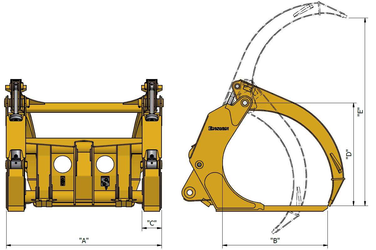 LOG FORKS - TR2C SOLID TINE SERIES | Ensign NZ