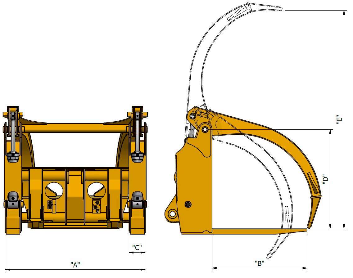 LOG FORKS - TR2S SOLID TINE | Ensign NZ